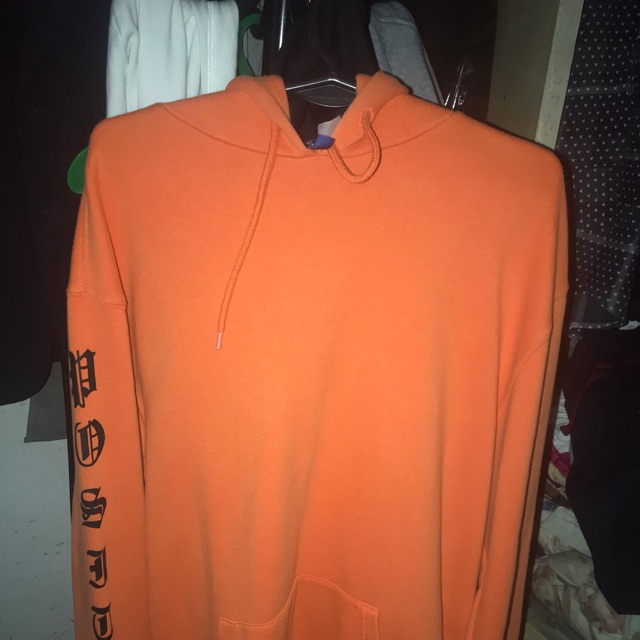 h&m hoodie orange