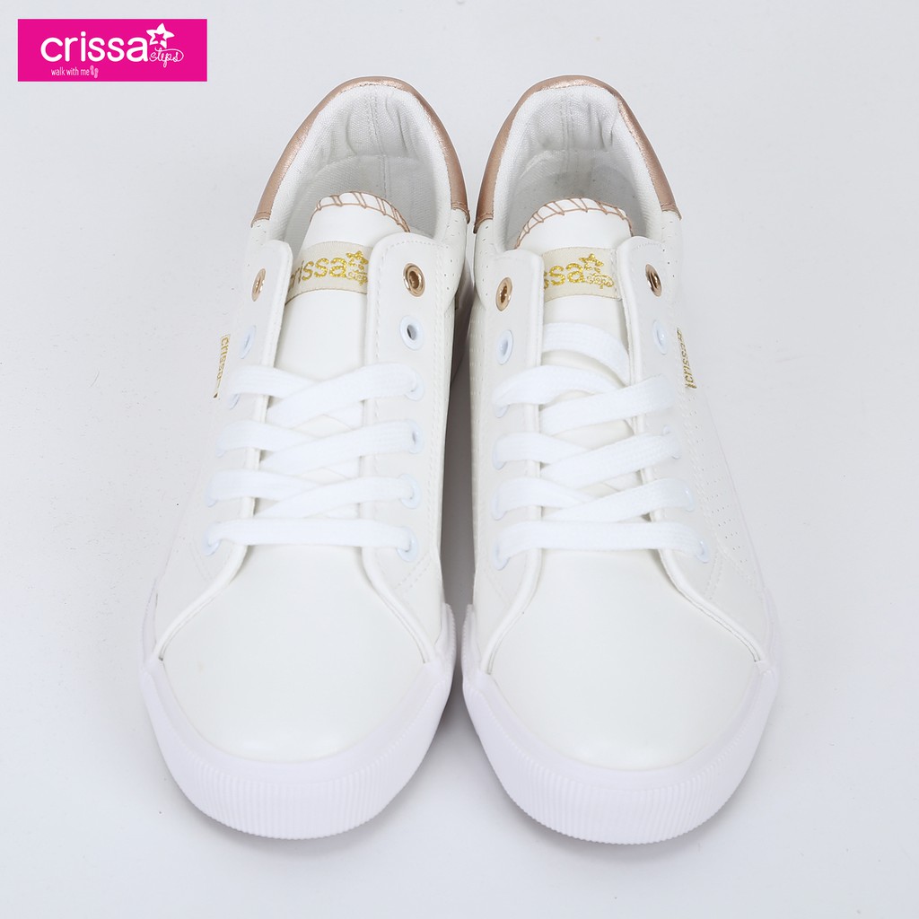Crissa Steps Ladies Lace Up Shoes CSC06-0709 (White) | Shopee Philippines