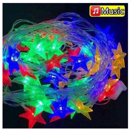ZH55 Music Christmas Lights LED Colorful Lights 5m 50L Indoor and