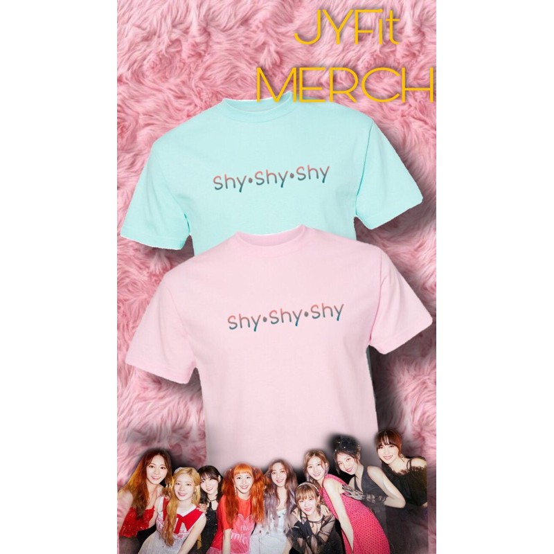 Twice Shy Shy Shy Design Cotton T Shirt Shopee Philippines