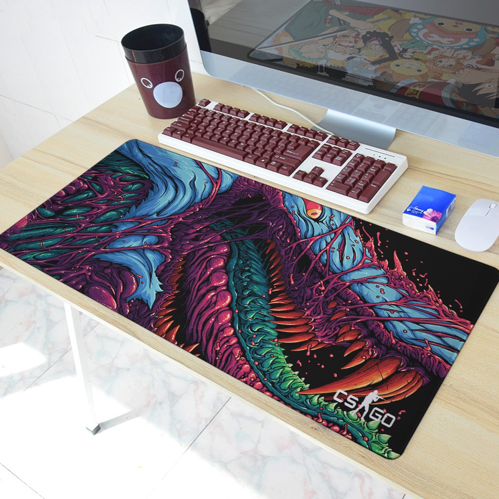 The Most Fire Hyper Beast Cs Go Large Mouse Pad Overlock Edge Big