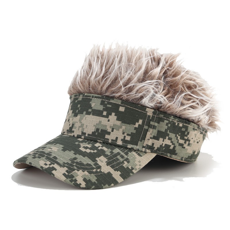 men wig cap Personality Street Beanie Hat with Fake Hair hair extensions  tp210 | Shopee Philippines