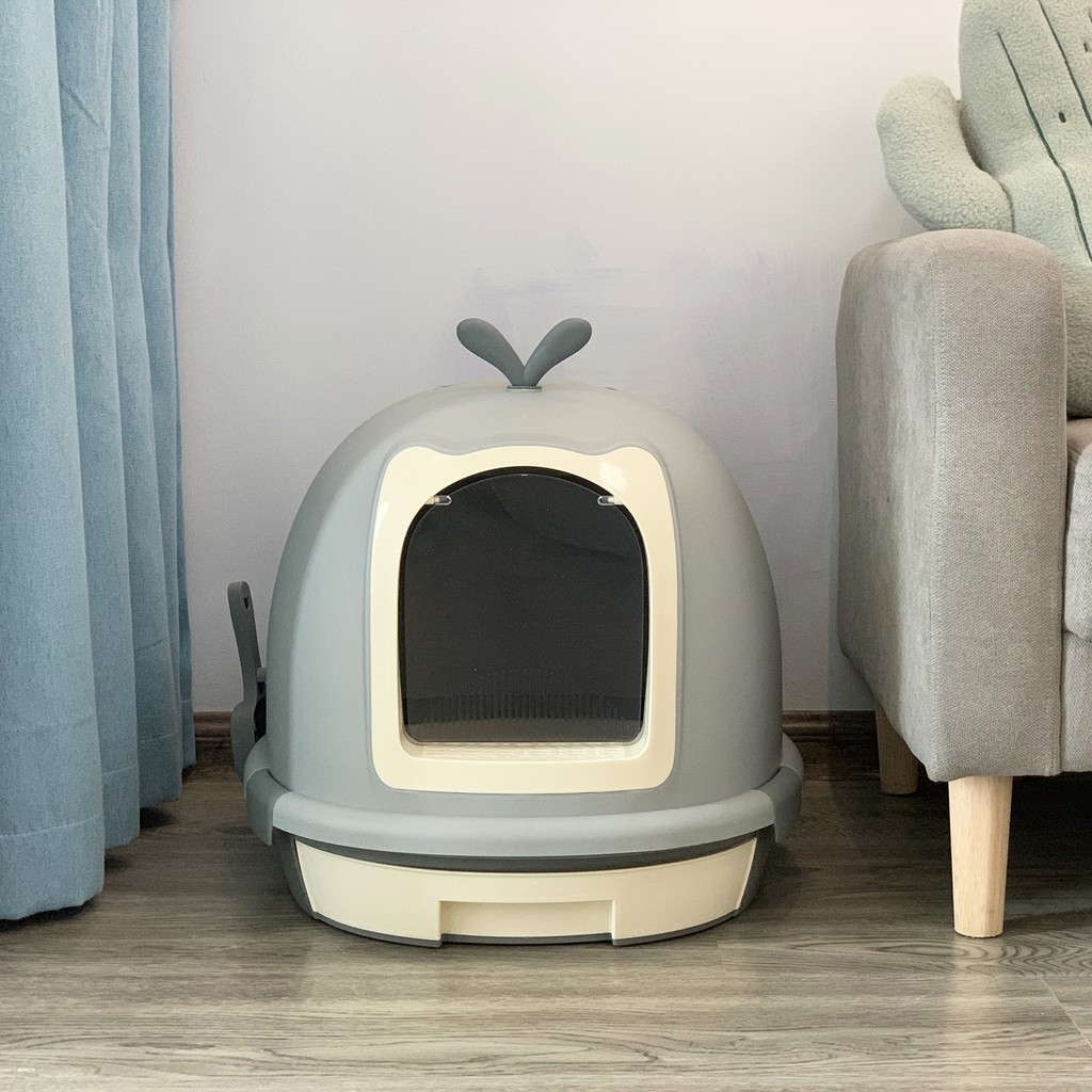 enclosed litter tray