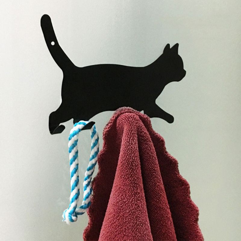 Toto Vintage Cat Shaped Hooks Wall Door Rustic Hanger Shopee