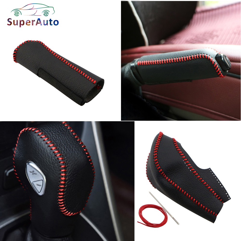 SuperAuto Leather For FORD Focus Ecosport 12-18 Gear Shift Knob Cover ...