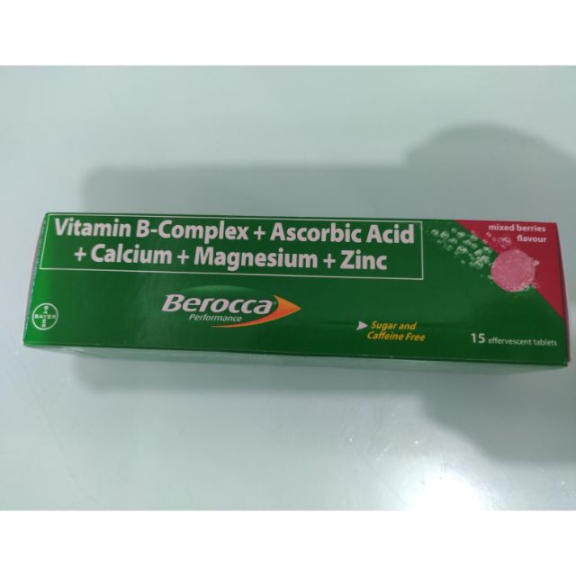 Berocca Vitamin + Ascorbic Acid + Calcium + Magnesium + Zinc