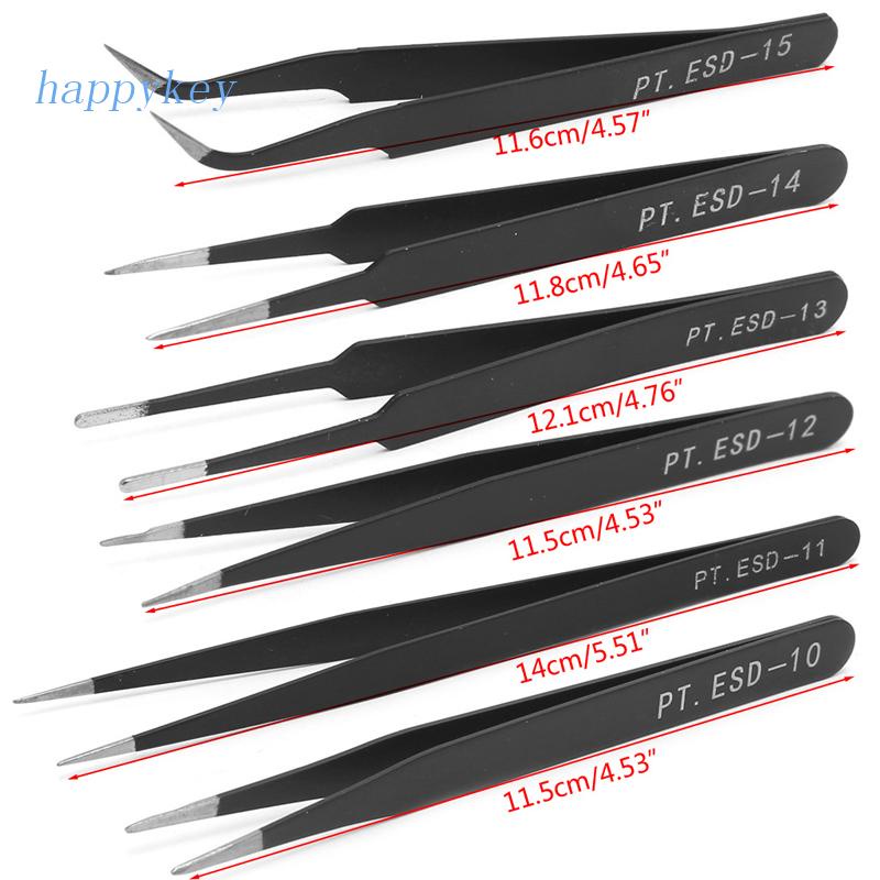 HAP Stainless Steel Beads Tweezers Precision Tweezers DIY Jewelry Make Nail Art Gel Picking Tool