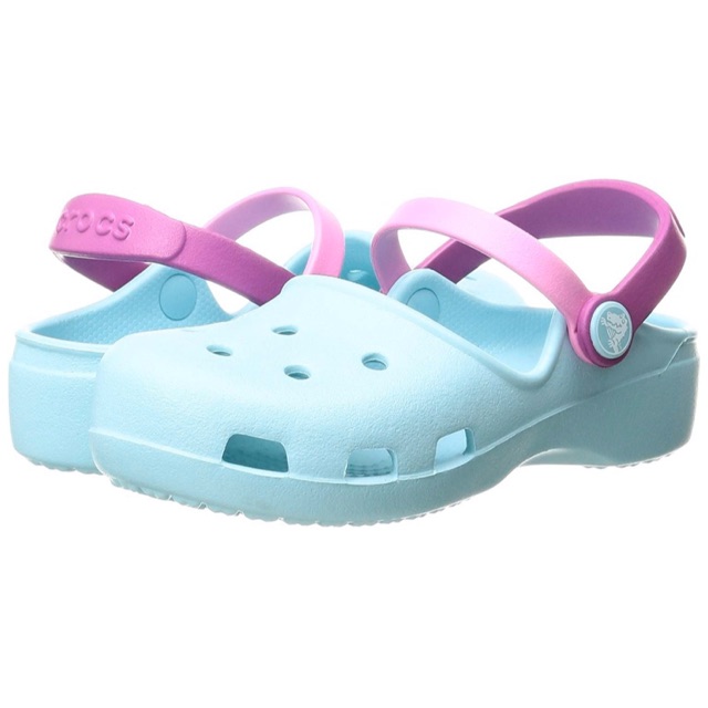 ice blue kids crocs