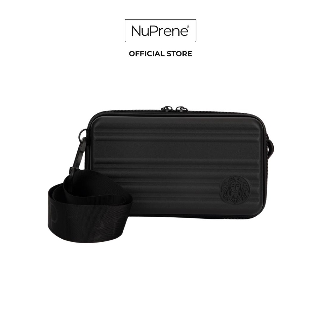NuPrene LuSia Black Sling Bag for Unisex Little Luggage bag Travel