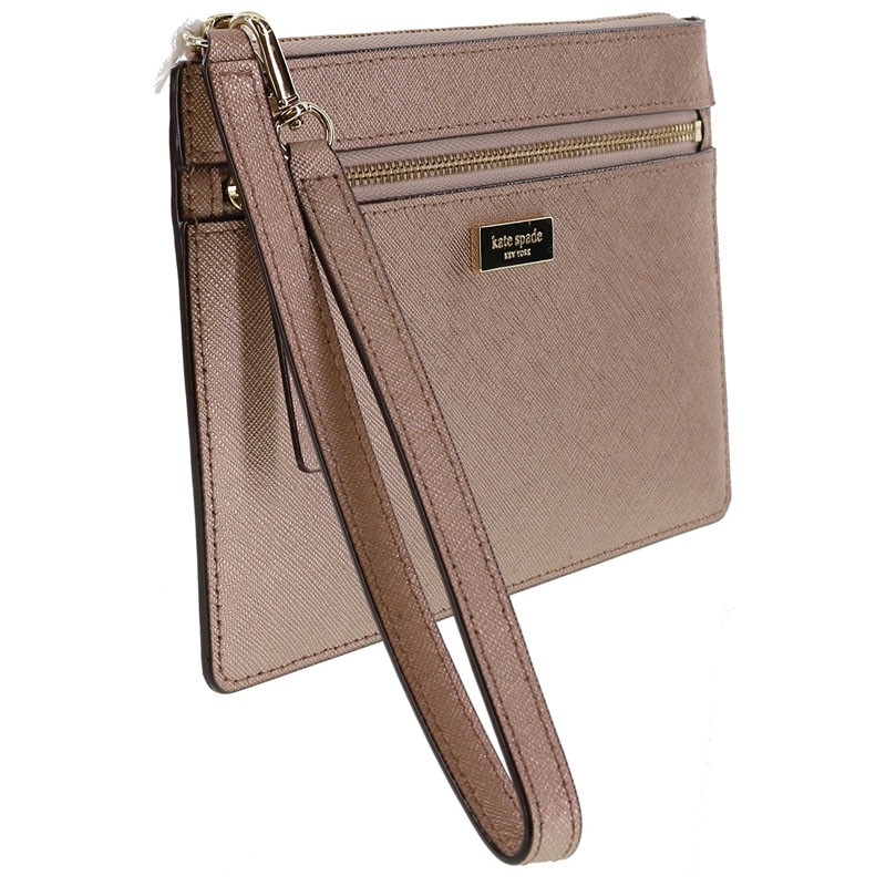 Original Kate Spade Rose Gold Wristlet Pouch | Shopee Philippines