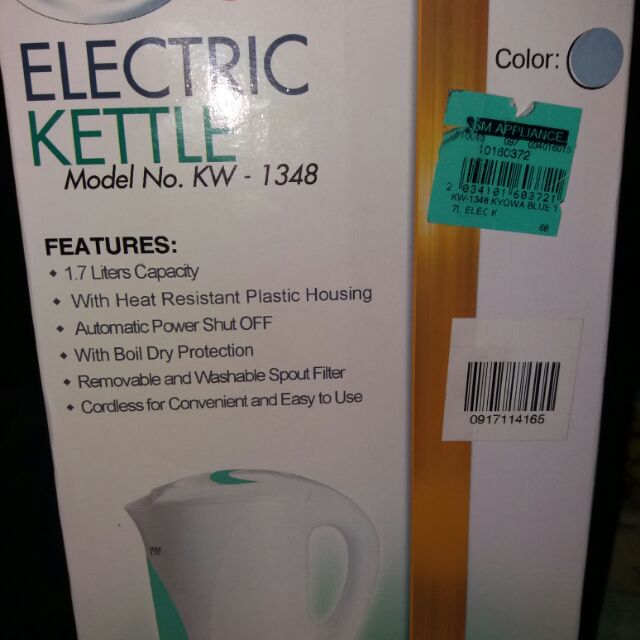 Electric Kettle model no. KW 1348 