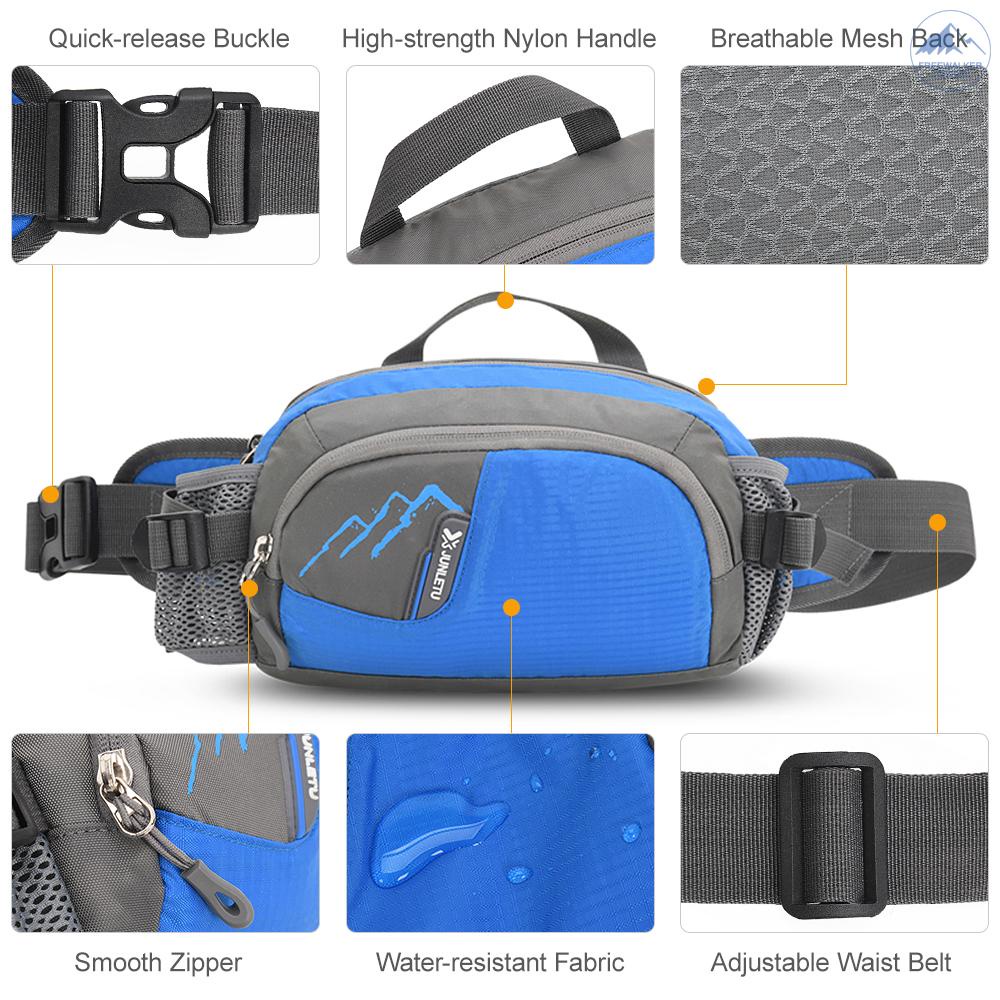 [ FW 2022 NEW] Outdoor Sports Waist Pack with Water Bottle Holder for