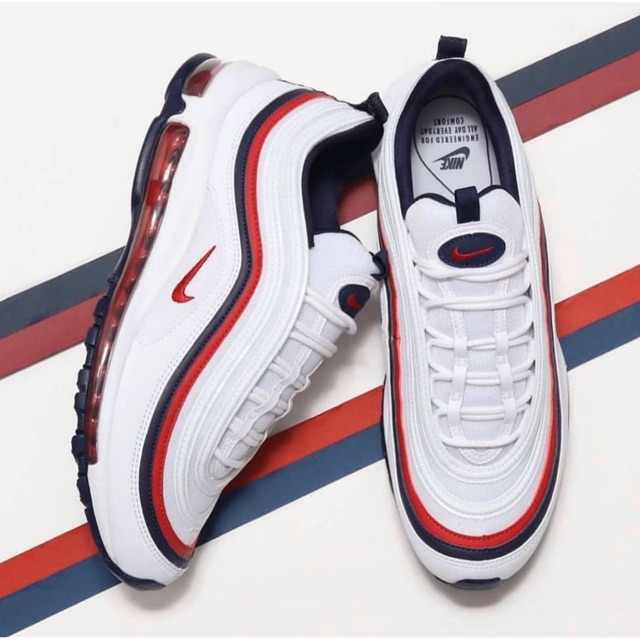 nike air max 97 white and red mens