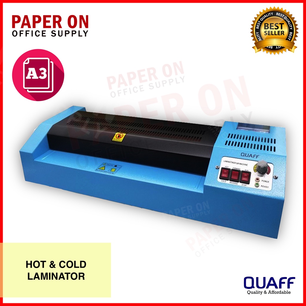 QUAFF Laminator Machine HOT & COLD A3 | Shopee Philippines