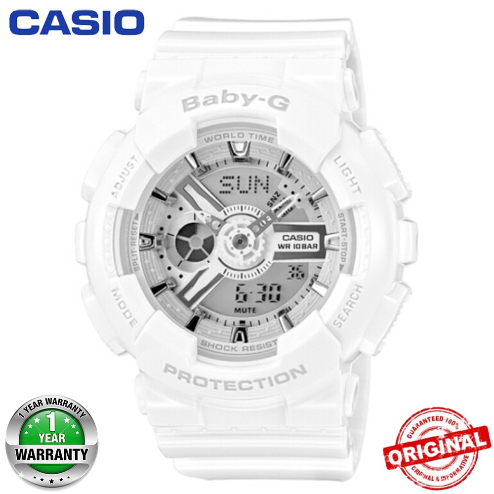 baby g shock putih