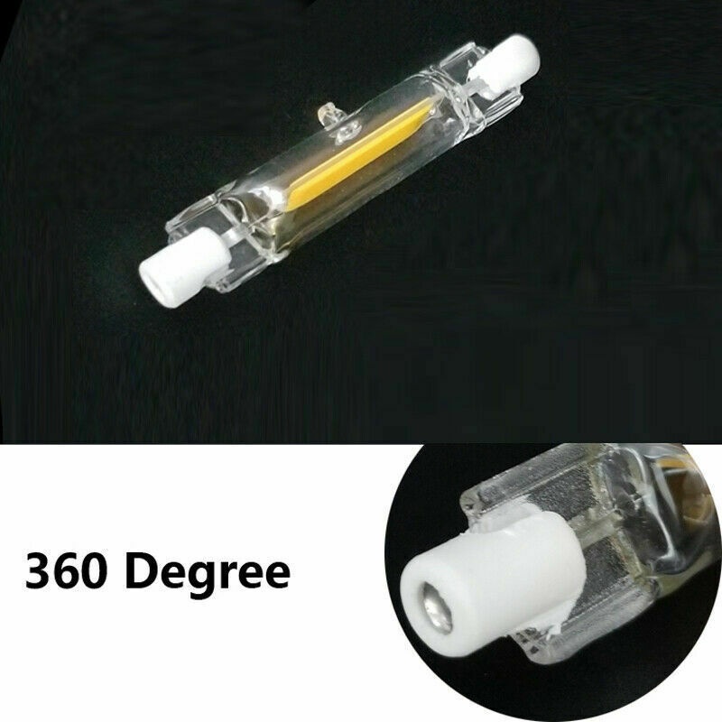 10/20W 110/120V Highlight R7S COB Horizontal Plug Lamp Glass Warm White / Cool White Replace Halogen Lamp For Home #shopee42