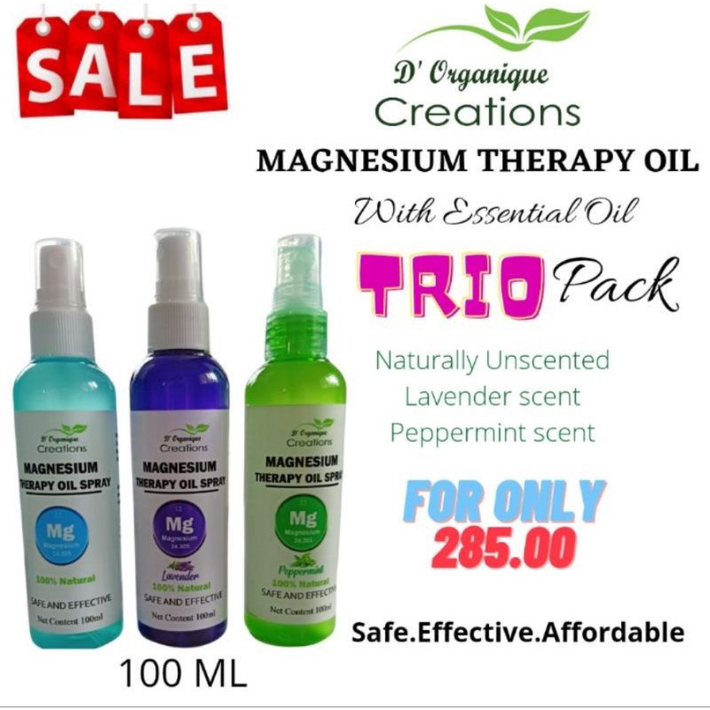 MAGNESIUM OIL (TRIO PACK) | Shopee Philippines