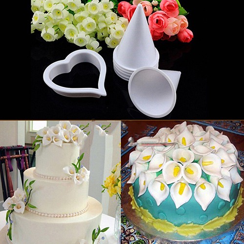 Kaitlyn 7 In 1 Calla Lily Flower Cake Decorating Fondant Plunger