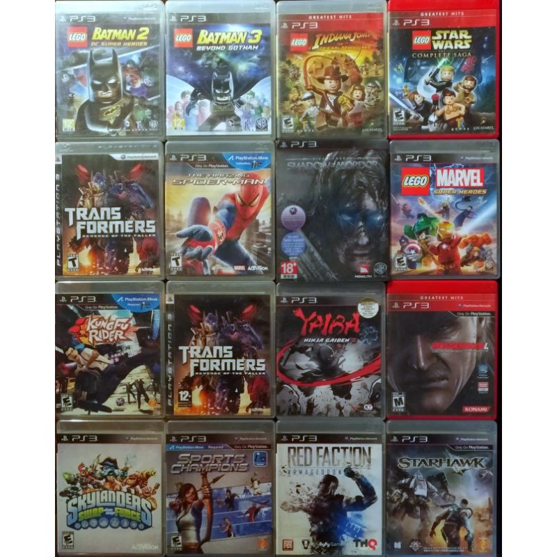Set 3 of Original PS3 CD Games Preloved PS3 Games Shopee Philippines
