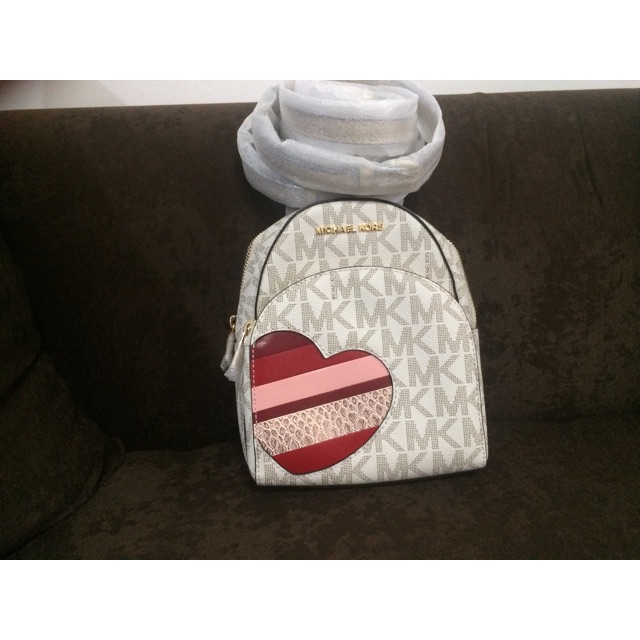 michael kors backpack with heart