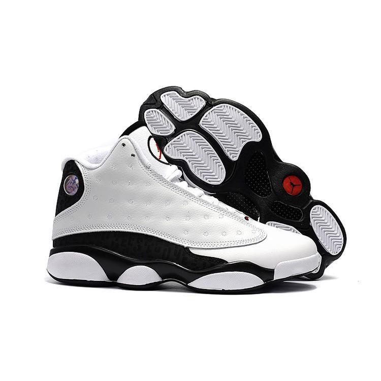 jordan 13 black white
