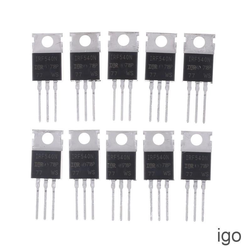 10PCS IRF540N IRF540 TO-220 N-Channel 33A 100V Power Mosfet ZDMX ...