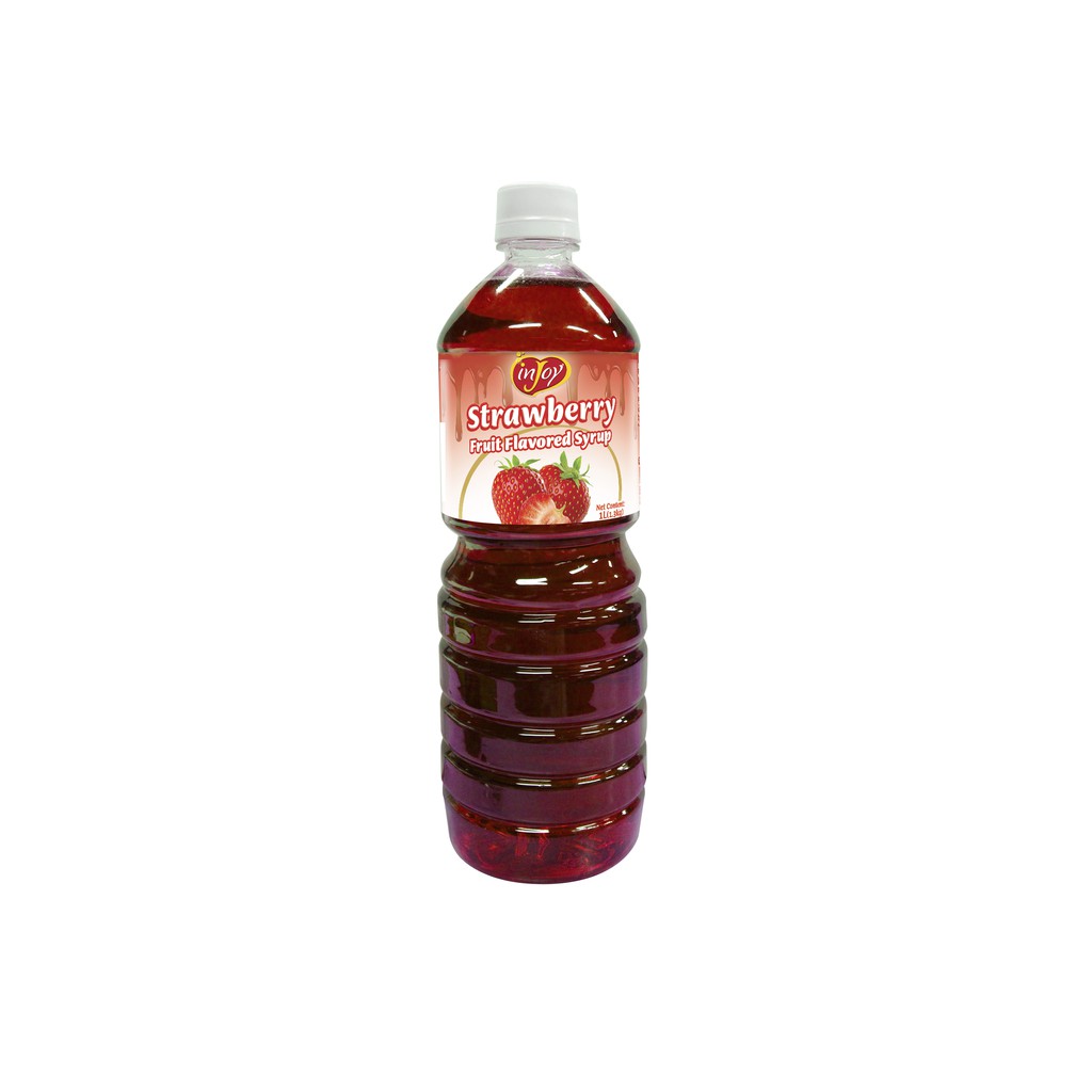 inJoy Strawberry Fruit Flavored Syrup 1L Shopee Philippines