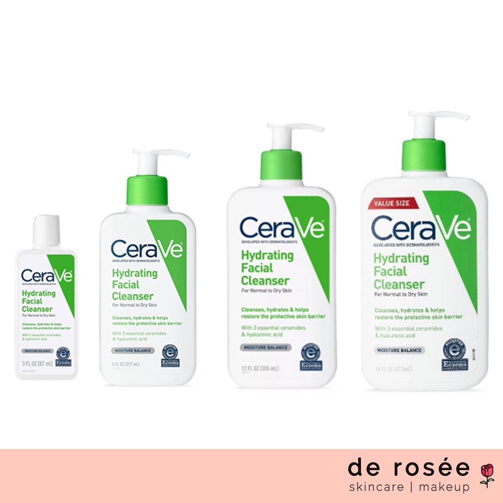 CeraVe Hydrating Face Wash, Facial Cleanser For Normal To Dry Skin