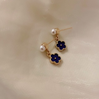Cute Flower with Pearl Earrings Ear Studs for Lovely Girls Accessory #9