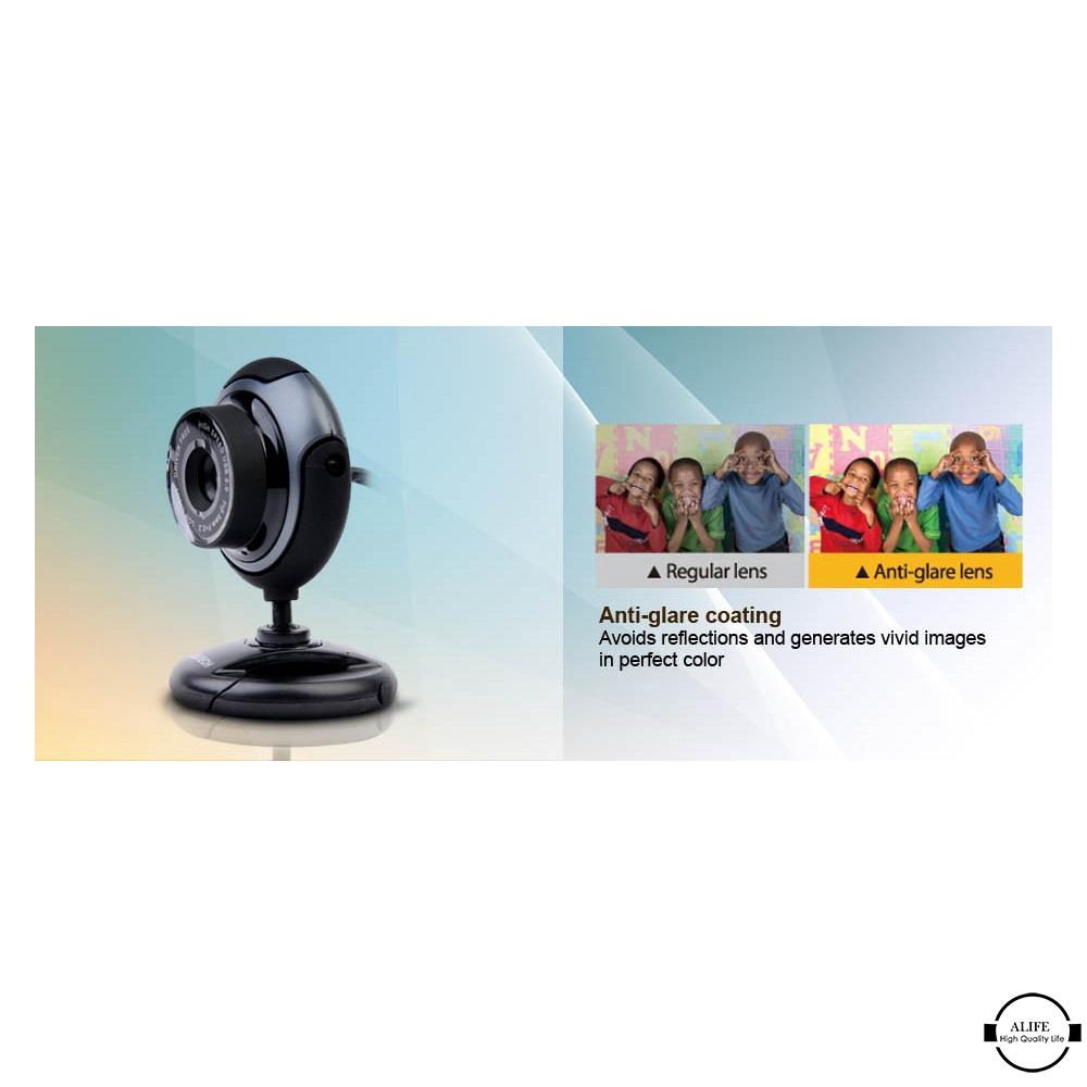 Alife Tech Pk 710g Anti Glare Webcam Camera Built In Microphone For Mac Laptop Pc Shopee Philippines