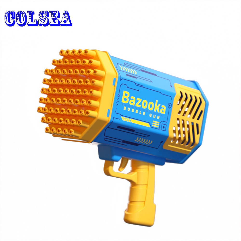 2022 New Bubble Electric Water Gun 69 Holes Portable Rocket Outdoor Toy