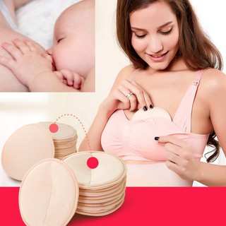 4Pcs/Set Reusable Washable Breathable Absorbent Nursing Pads Anti-overflow Feeding Breastfeeding Pads