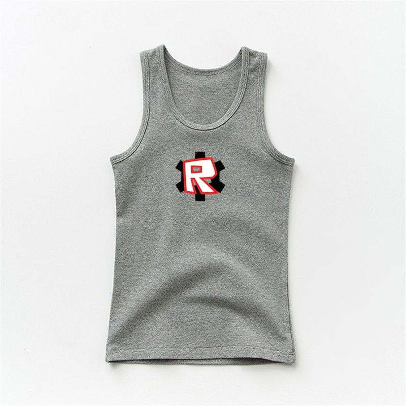 Boys Roblox R Vest Kids Sleeveless T Shirt Boys Beach Vest Summer Wear Tops Shopee Philippines - roblox t shirt vest