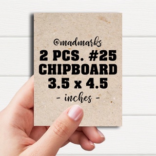 2pcs. CB#25 Chipboard 3.5x4.5 inches 2.5MM Photocard Packaging Support