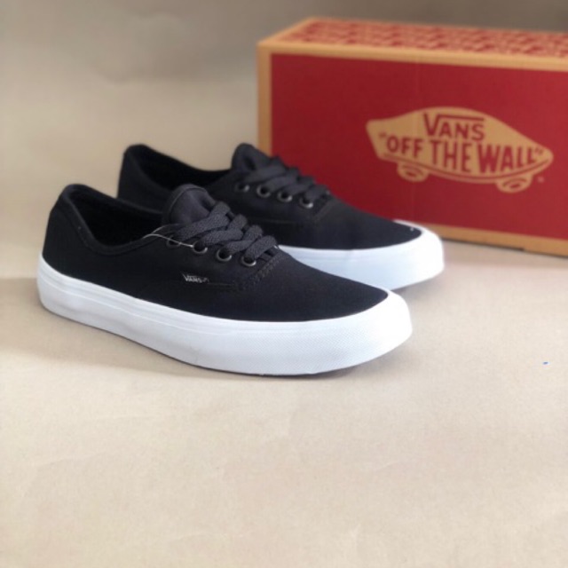 vans authentic mono black white