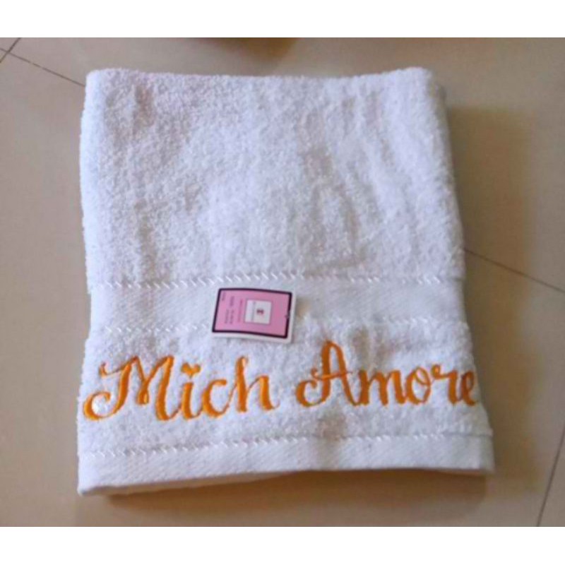 Customized Bath Towel with Free Embroidered Name (Burda) Shopee