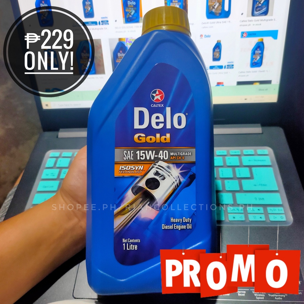 1L Caltex Delo Gold SAE 15W-40 for motorcycles and cars // Authentic Heavy  Duty Diesel Engine Oil | Shopee Philippines