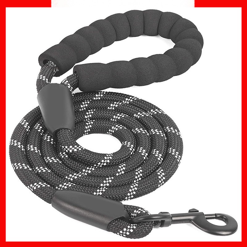 Strong Dog Leash with Padded Handle and Highly Reflective Threads Dog
