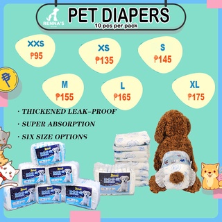 Renna's Dog Disposal Diaper Dog Diaper Female Cat Diaper Female Puppy Diaper Female Diaper For Dog