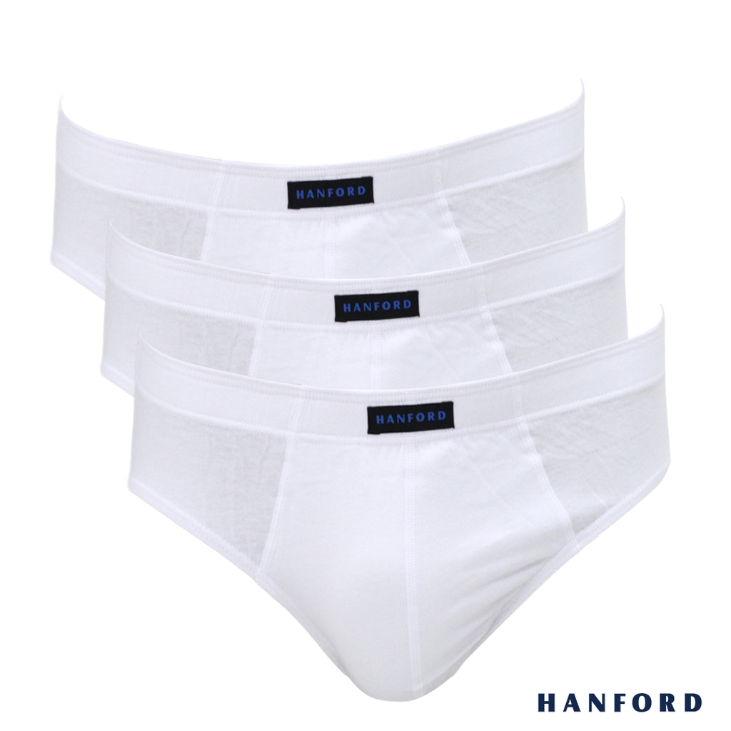 Hanford Mens Briefs Inside Garter - White (3in1 Pack) | Shopee Philippines