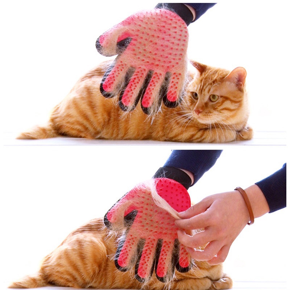 Pet Grooming Glove Brush Dog Cat Dirt Hair Fur Removal Remover Gentle Deshedding Shopee