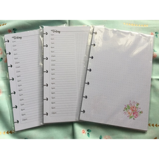 Hp disc planner inserts all sizes (custom) Shopee Philippines