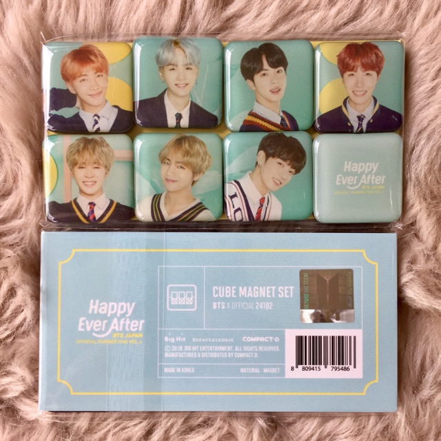 Bts Happy Ever After Japan Cube Magnet Set Shopee Philippines