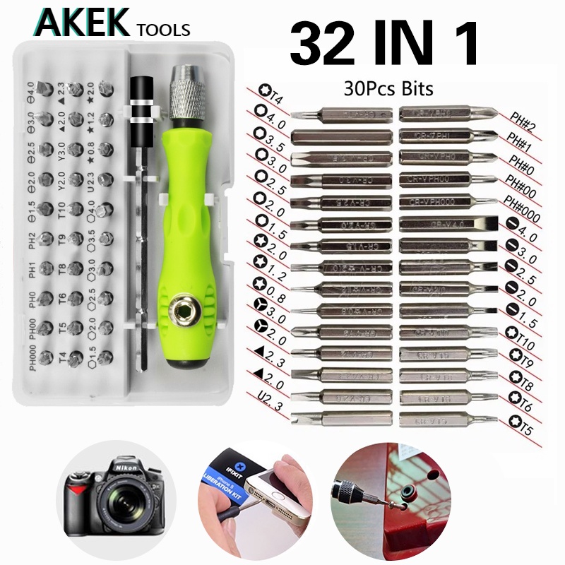 Multisize screw 32 in 1 Precision Interchangeable Screwdriver Set Mini