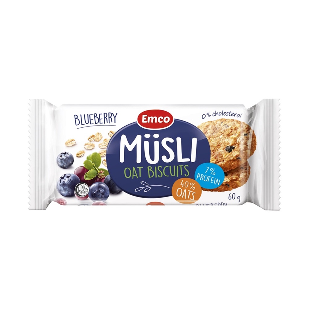 MUSLI Oat Biscuits Blueberry Cranberry 60g Shopee Philippines