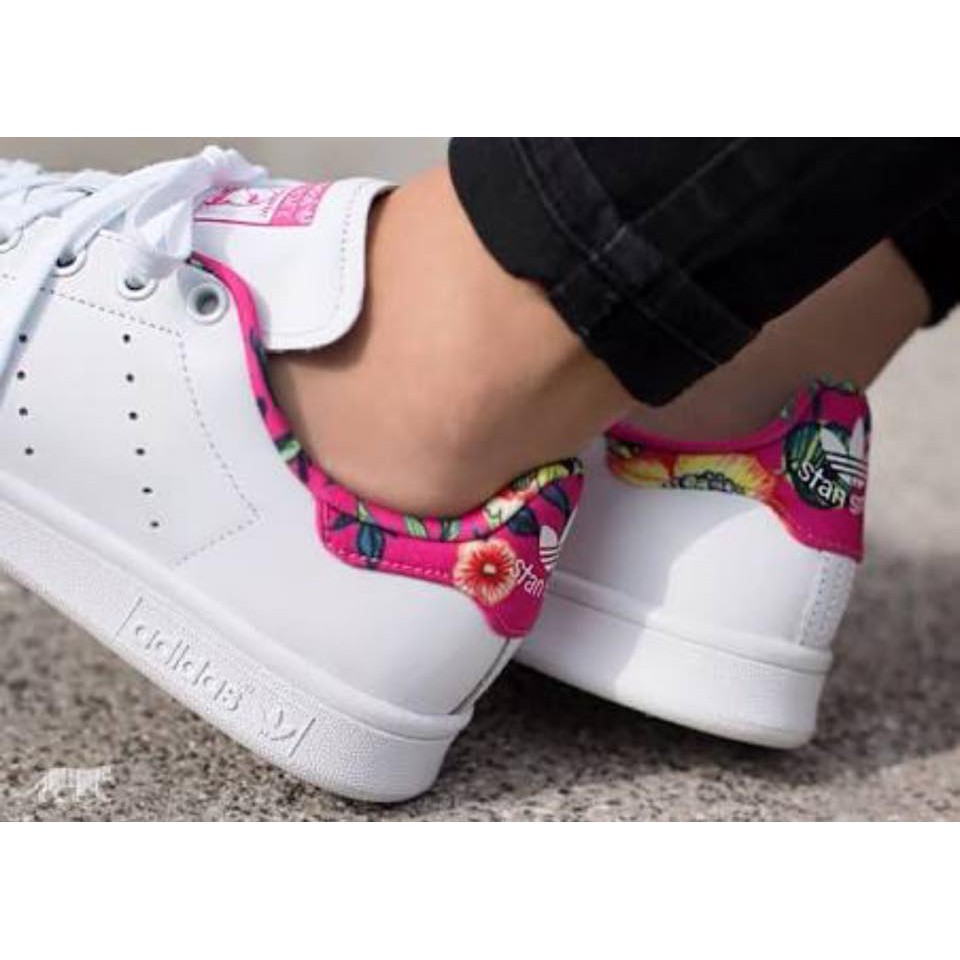 stan smith floral pink