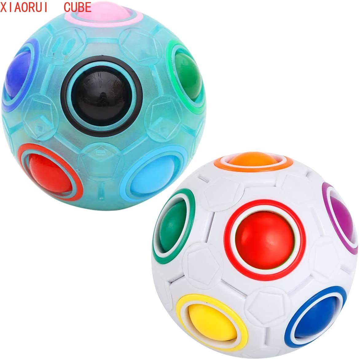 rainbow puzzle ball