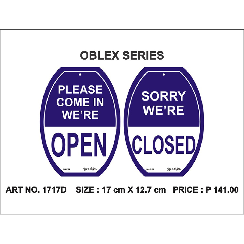 Acrylic Sign Open and Closed Signage 1717 | Shopee Philippines