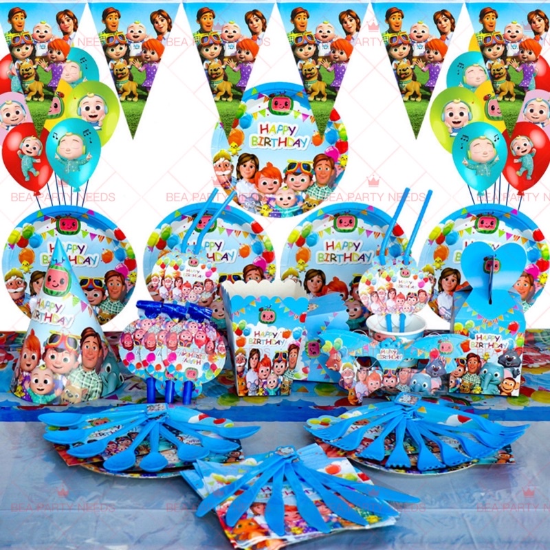 Seyal® Cocomelon Theme Birthday Party Supplies 