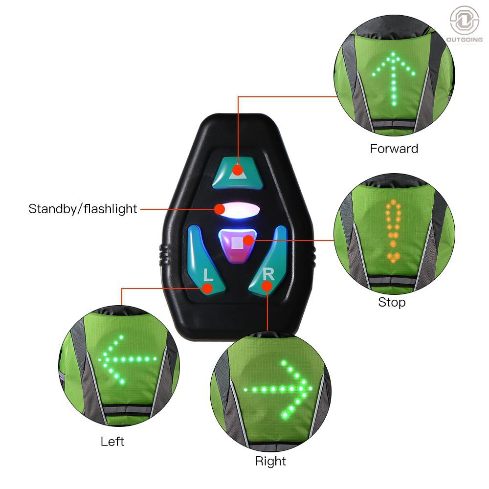 led cycling backpack